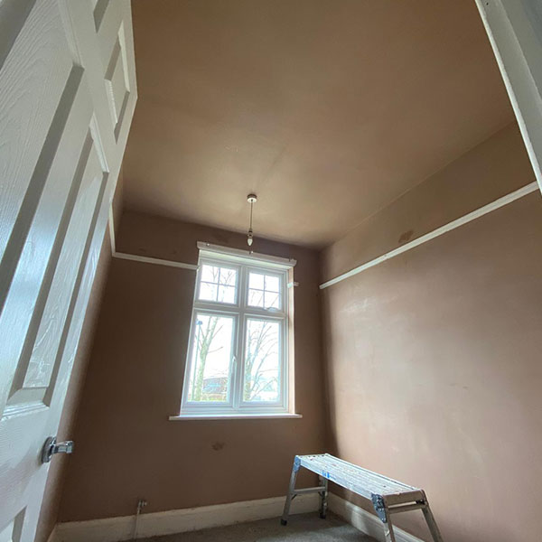 Small room plastering in Orpington
